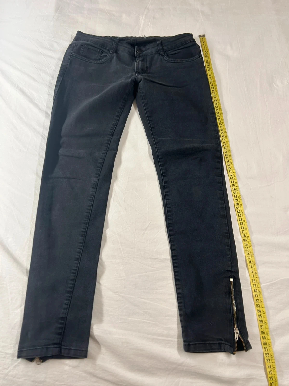 Zwarte slim vintage jeans – photo 2